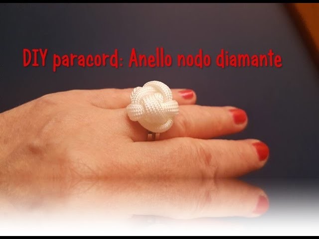 DIY paracord: Anello nodo diamante