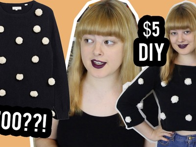 DIY Pom Pom Sweater | Make Thrift Buy #38