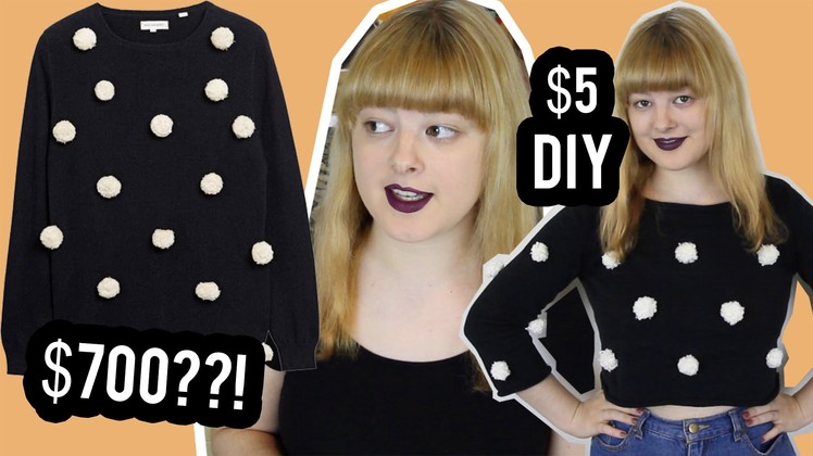 DIY Pom Pom Sweater | Make Thrift Buy #38