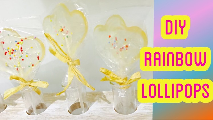 DIY Rainbow Lollipops! Super Easy, Homemade, Perfect for  Kids Party, No Corn Syrup