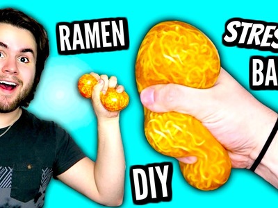 DIY Ramen Stress Ball | How To Make Squishy Stress Ball Out Of Ramen Noodle Soup Tutorial