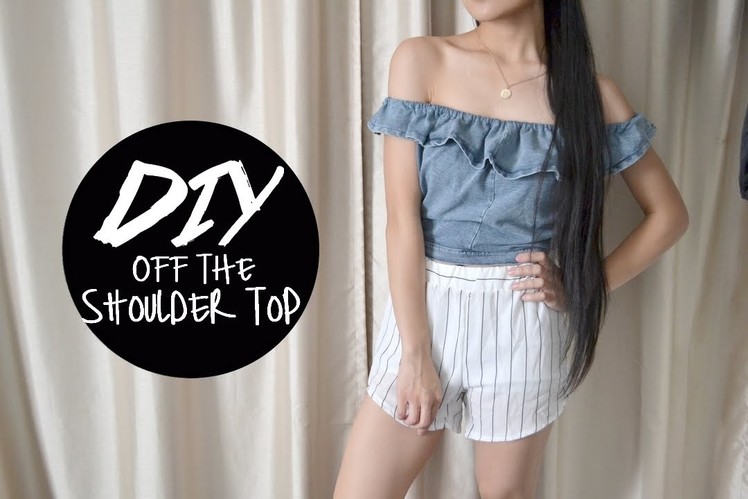 DIY Skirt into Off the Shoulder Top | Injoyy