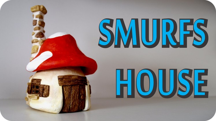 DIY Smurfs Mushroom House Jar