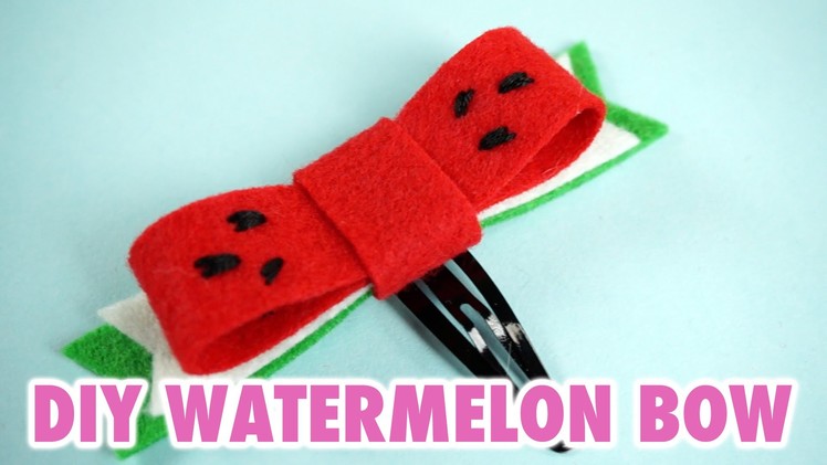 DIY Watermelon Hair Bow - HGTV Handmade