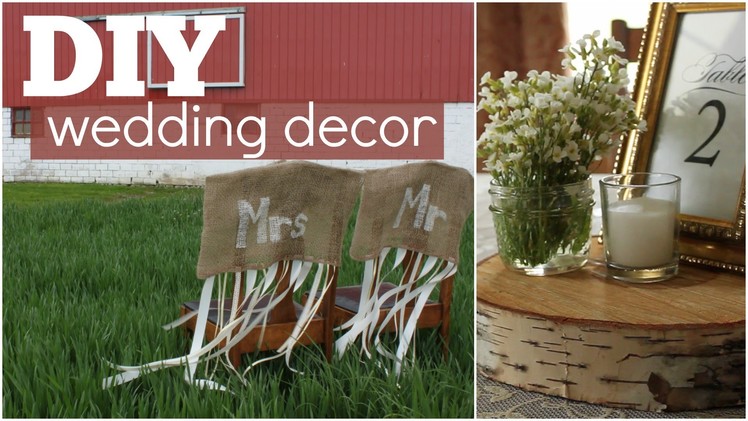 DIY Wedding Decor & Centre Pieces