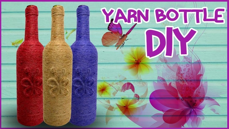 How To Make Yarn Wrapped Bottle | Easy DIY | Tutorial | Cool Kids