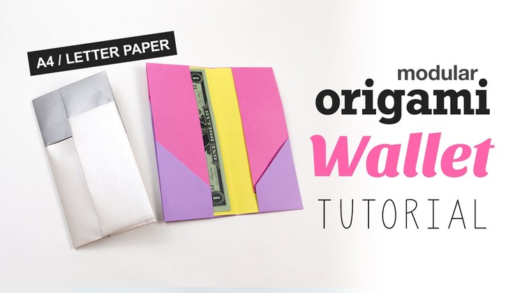 Modular Origami Wallet Tutorial ♥︎ DIY ♥︎ Easy ♥︎