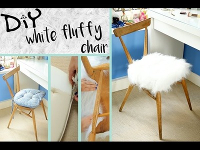 UPCYCLING - DIY white fluffy chair