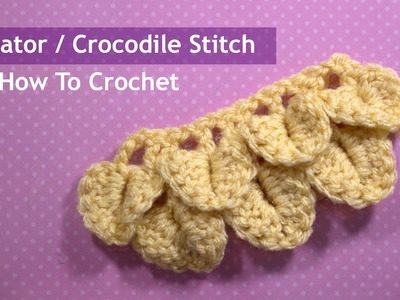 Alligator. Crocodile Crochet Stitch tutorial