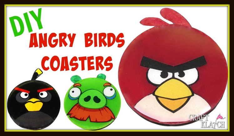 Angry Birds Coaster DIY ~ Another Coaster Friday ~ Craft Klatch How To