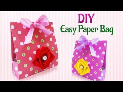 Craft Ideas : How To Make DIY Handmade Paper Gift Bag | DIY  Paper Projects