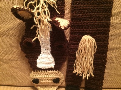 Crochet Horse Scarf Tutorial