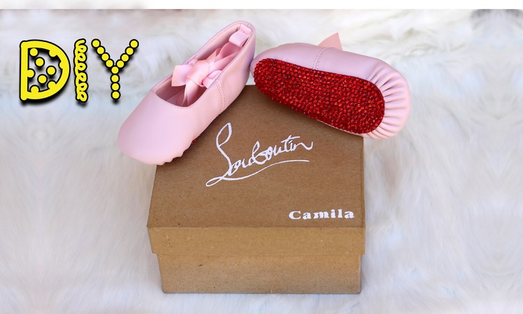 DIY Bling Baby Red Bottoms & Shoe Box - Christian Louboutin Inspired || Lucykiins