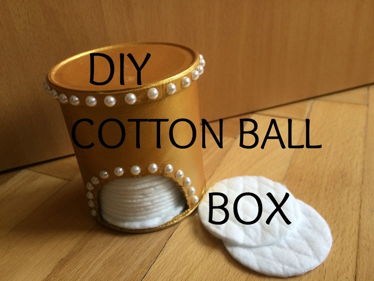 DIY cotton ball box
