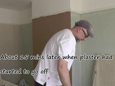 DIY: How to plaster a wall. How to skim a chimney breast 2