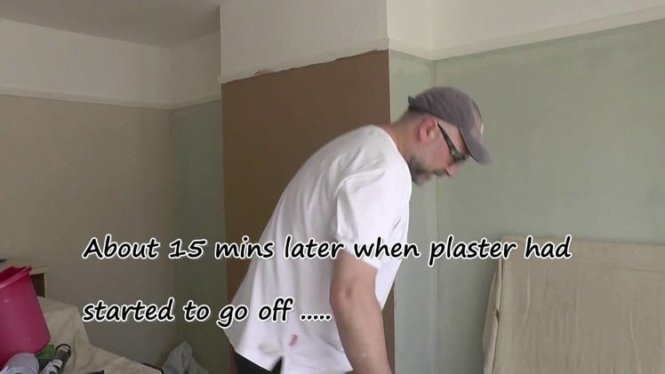 DIY: How to plaster a wall. How to skim a chimney breast 2