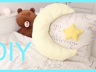 DIY Room Decor - Moon and Star Pillow (NO SEW.SEW)
