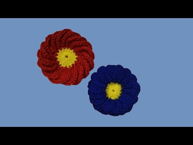 Fiore all'uncinetto "weathercock flower" - tutorial passo a passo - crochet flower - flor en crochet