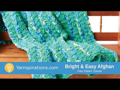 How to Crochet a Blanket: Bright and Easy Afghan