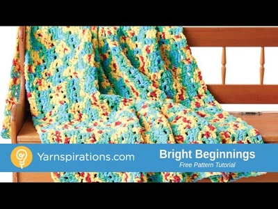 How to Crochet a Blanket: Bright Beginnings Blanket