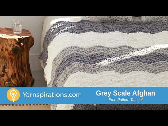How to Crochet a Blanket: Grey Scale Blanket