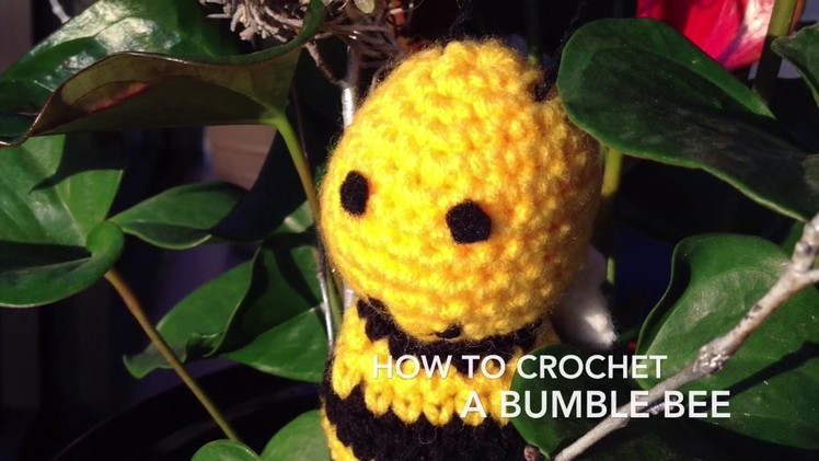 How to Crochet a Bumblebee Part 1 