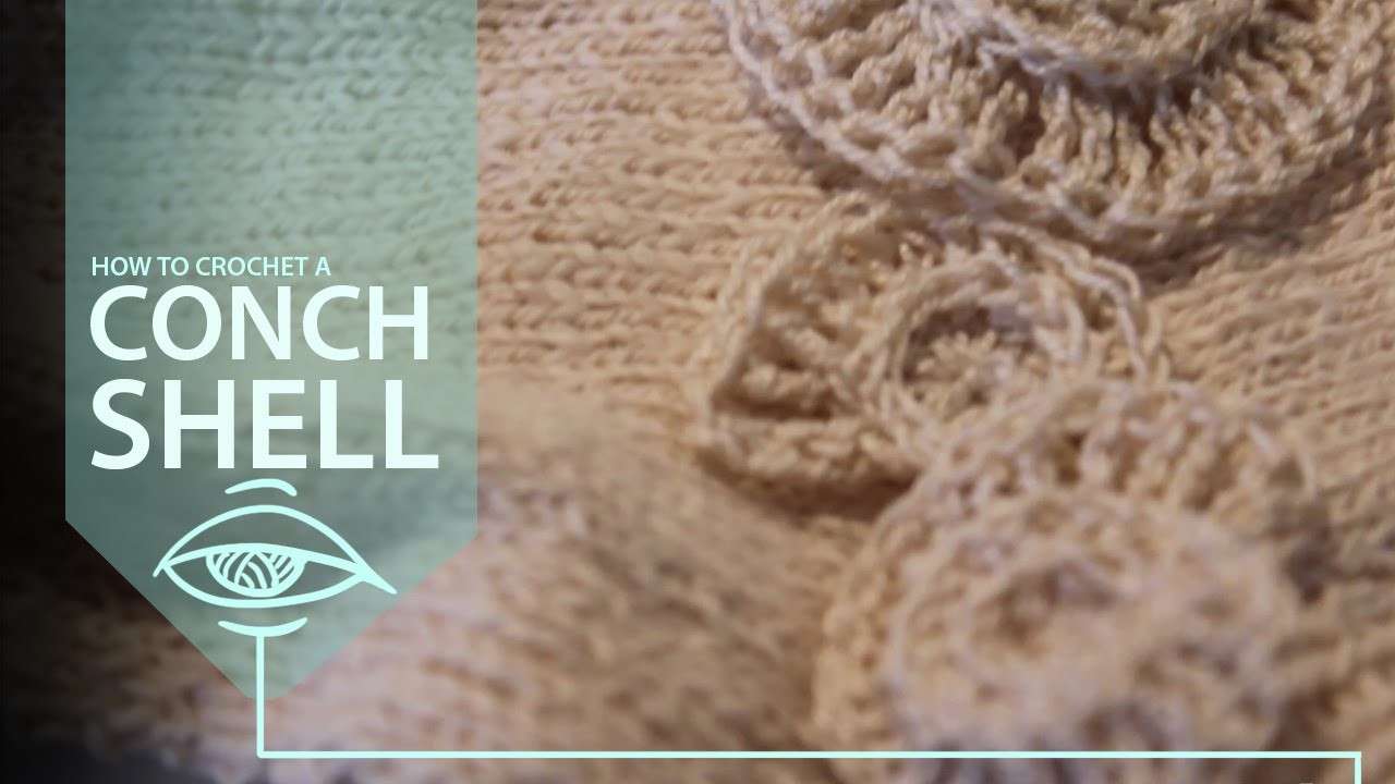 How to Crochet a Conch Shell | short tutorial for an appliqué