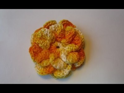 How to Crochet a Flower: Crochet Popcorn Stitch Flower Free Pattern Tutorial  crocheting