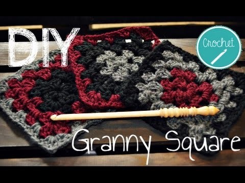 How To Crochet - Beginner Basic Traditional Granny Square Tutorial