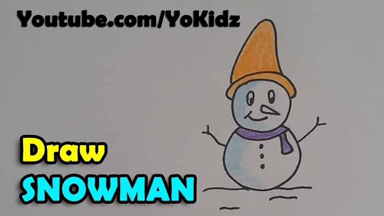 How to draw a Snowman
