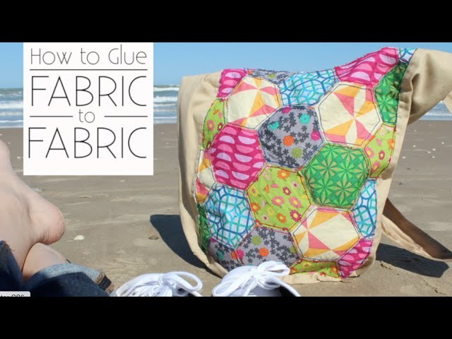 How to Glue Fabric to Fabric: Quilted Patchwork Hobo Bag