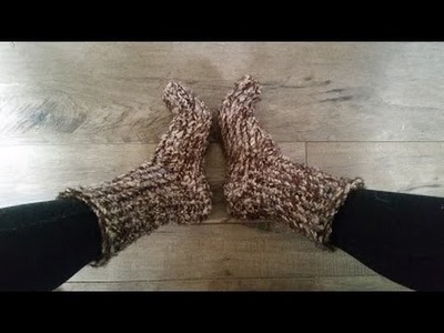 How to knit east big chunky socks on a Loom, 1 hr project