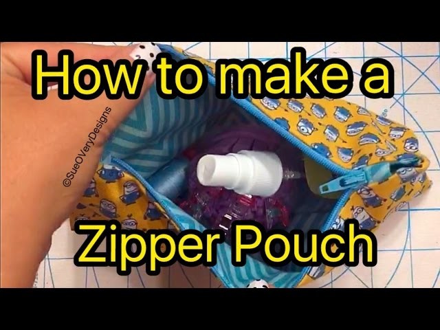 How to Make a Zipper Pouch - Sew an Easy Zipper Pouch for beginners!