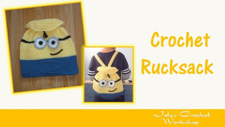 Minion - inspired crochet rucksack