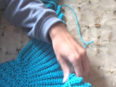 Tail fin for crochet mermaid pattern