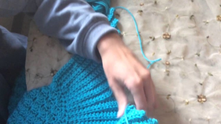 Tail fin for crochet mermaid pattern