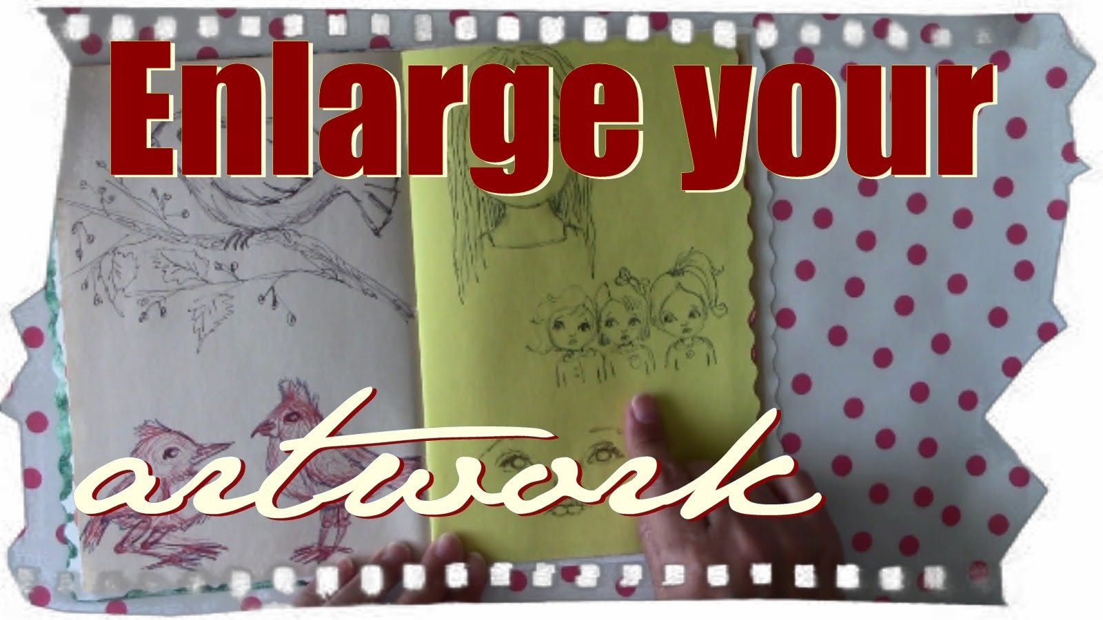 Art hacks. How to enlarge a drawing to have a bigger piece. Helpful Tips. Ayala Art