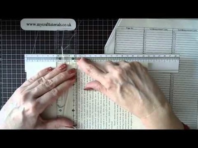 BOOK FOLDING - STEP BY STEP TUTORIAL - How to use a magnetic ruler to book fold