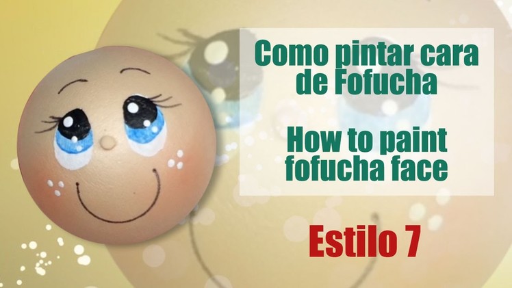 Como pintar cara fofucha 7 - How to paint fofucha face 7