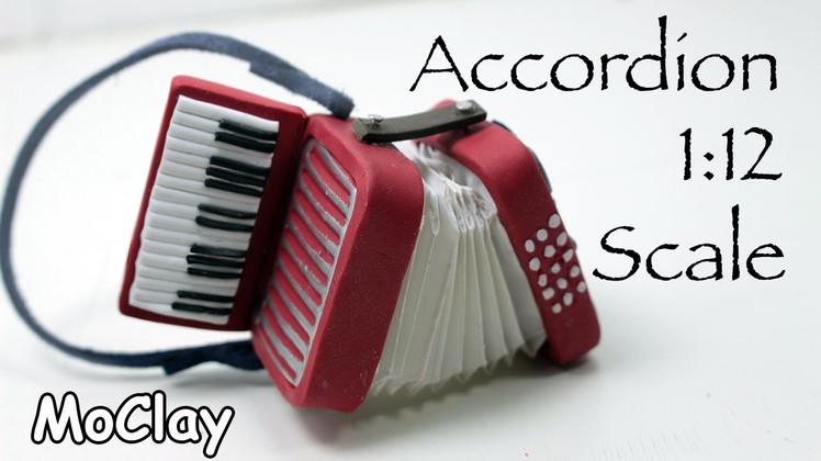 Dollhouse Accessories - How to make a 1:12 Scale Instrument Miniature Accordion