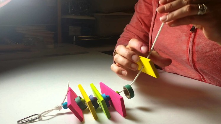 How Make Bird Toys - Tying Knots