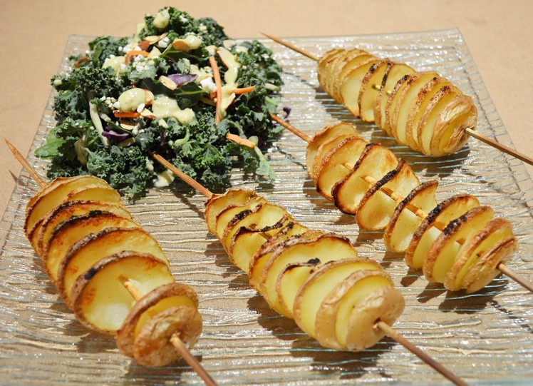 How to Cut a Potato Spiral on a Stick - Food life hacks