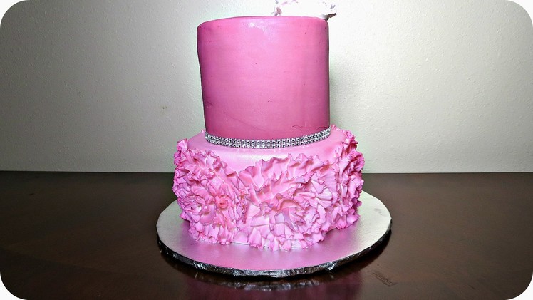 How to decorate a Ruffle Rose cake