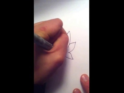 How to draw a weed leaf (pot leaf graffiti character)