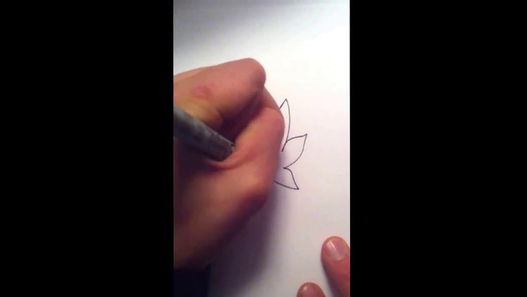 How to draw a weed leaf (pot leaf graffiti character)