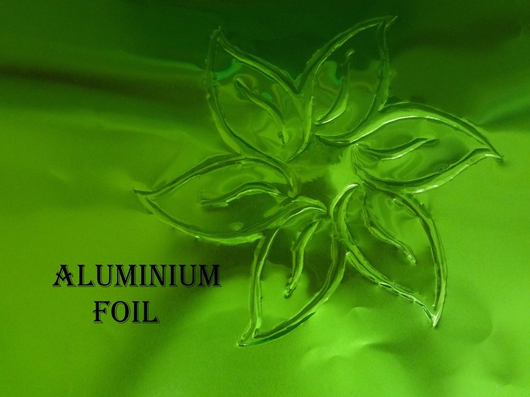 How to draw on Aluminium foil