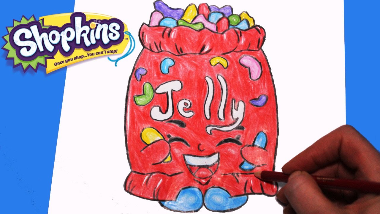 How To Draw Shopkins Season 1 Jelly B Step By Step Easy Toy Caboodle