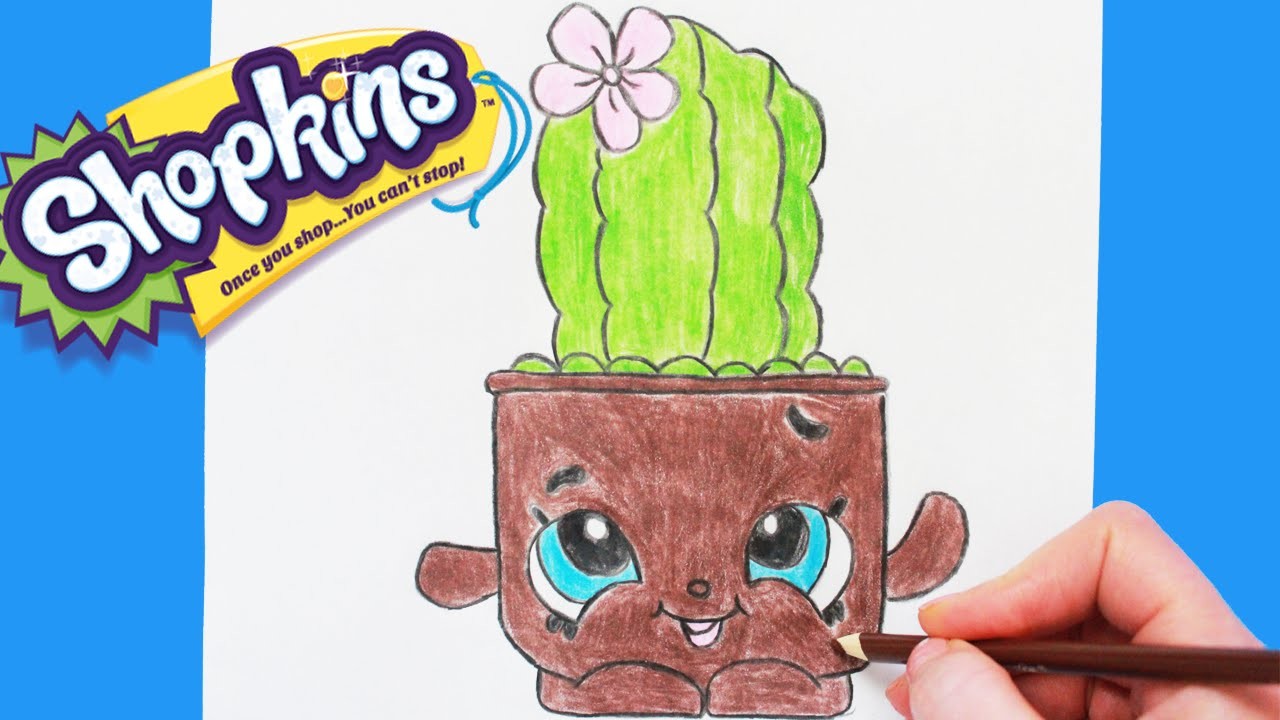 How To Draw Shopkins Season 4 Prickles Step By Step Easy Toy Caboodle