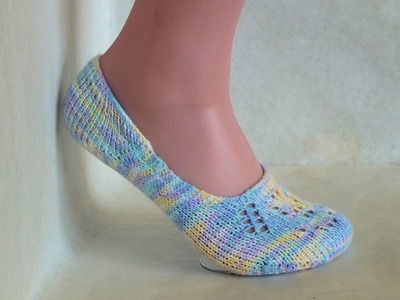 How to Loom Knit Lace Ballet Socks (Includes simple version)