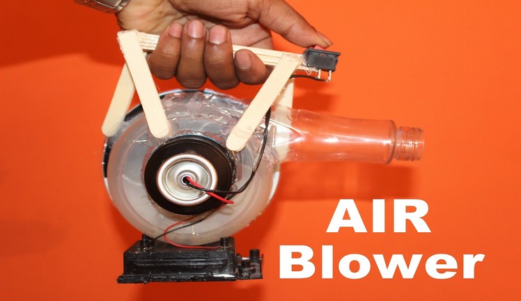 How to Make a AIR BLOWER at HOME - EASY to make and Portable